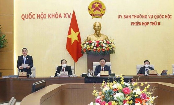 NA Standing Committee convenes sixth session National Assembly Vice Chairman Nguyen Duc Hai addresses the session (Photo: VNA)