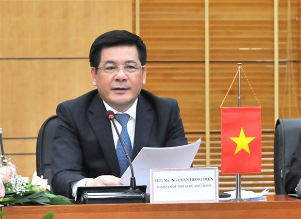 Bộ trưởng Bộ Công Thương Nguyễn Hồng Diên khẳng định quan hệ hợp tác kinh tế, thương mại Việt Nam-Hàn Quốc còn rất nhiều tiềm năng phát triển. (Ảnh: Trần Việt/TTXVN)