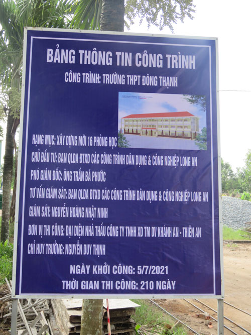 Long An: Trên 132 tỉ đồng xây dựng, sửa chữa trường, lớp