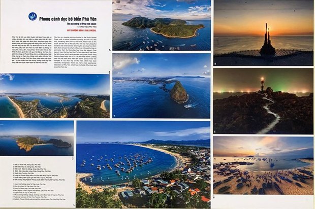 Photographer Le Chau Dao receives the first prize in the “photo collection” category for his series of photos capturing beautiful landscapes along the coast of Phu Yen, his homeland. (Photo of the organiser)