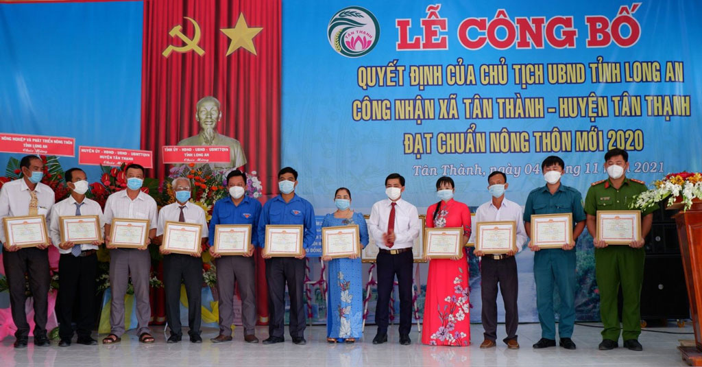 Currently, the whole province has 107 out of 161 communes meeting new-style rural standards