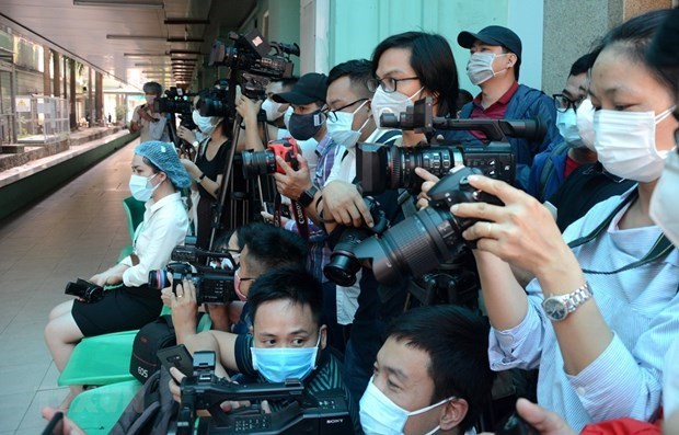 National Press Conference 2021 opens Vietnam counts 816 press agencies with 40,000 employees, of whom 17,161 have been granted with press cards. (Photo: VNA)