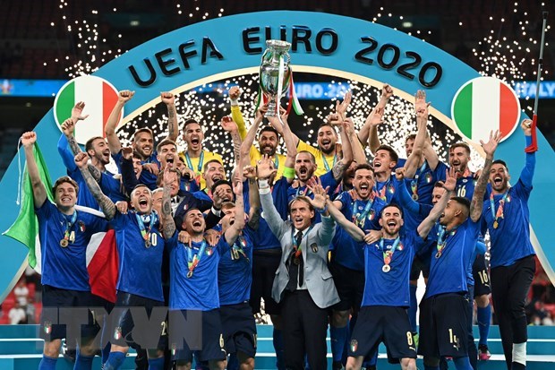 Top 10 international events in 2021 selected by VNA Italy win UEFA Euro 2020 (Photo: AFP/VNA)