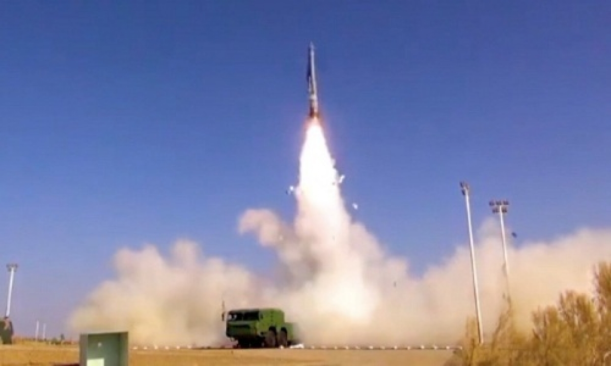 Hình ảnh tên lửa siêu thanh mới Trung Quốc trong video ngày 25/9. Ảnh: SCMP.