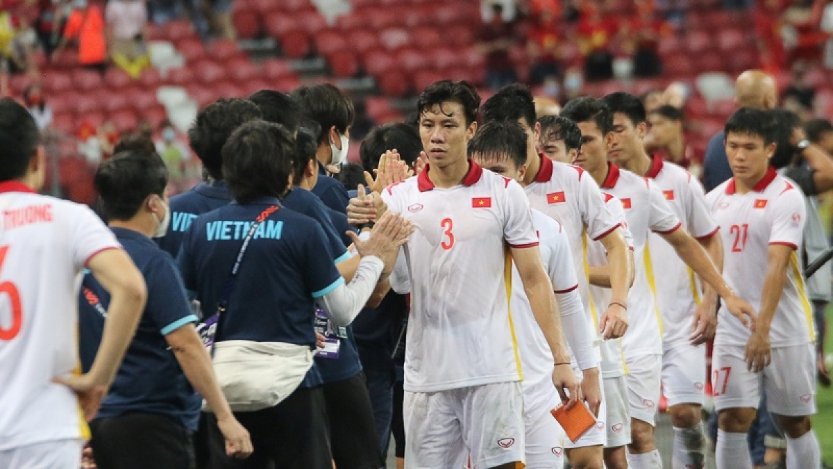 ĐT Việt Nam về nước chuẩn bị cho các trận đấu ở vòng loại thứ 3 World Cup 2022 khu vực châu Á (Ảnh: VFF).