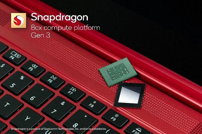 Snapdragon 8cx Gen 3 hỗ trợ tối ưu nền tảng PC chạy Windows 5nm. Ảnh QUALCOMM