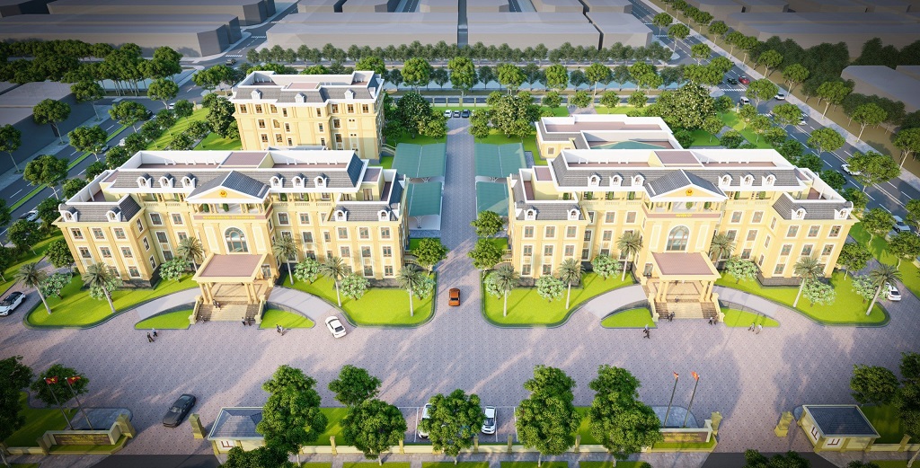 Headquarters of Thu Thua District Party Committee - People's Council - People's Committee inaugurated to construct Model of the headquarters of the District Party Committee - People's Council - People's Committee of Thu Thua District