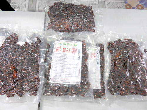 Be Hai brand jerky is a typical rural industrial product at district and provincial level in 2021