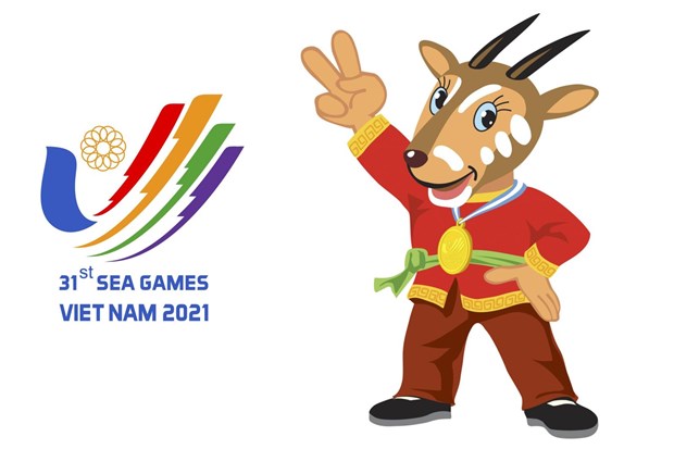 SEA Games 31, ASEAN Para Games 11 release official slogan The logo and mascot of SEA Games 31 (Source: the organiser of the Games)