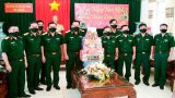 Thượng tướng Võ Minh Lương thăm và chúc tết BĐBP tỉnh Long An