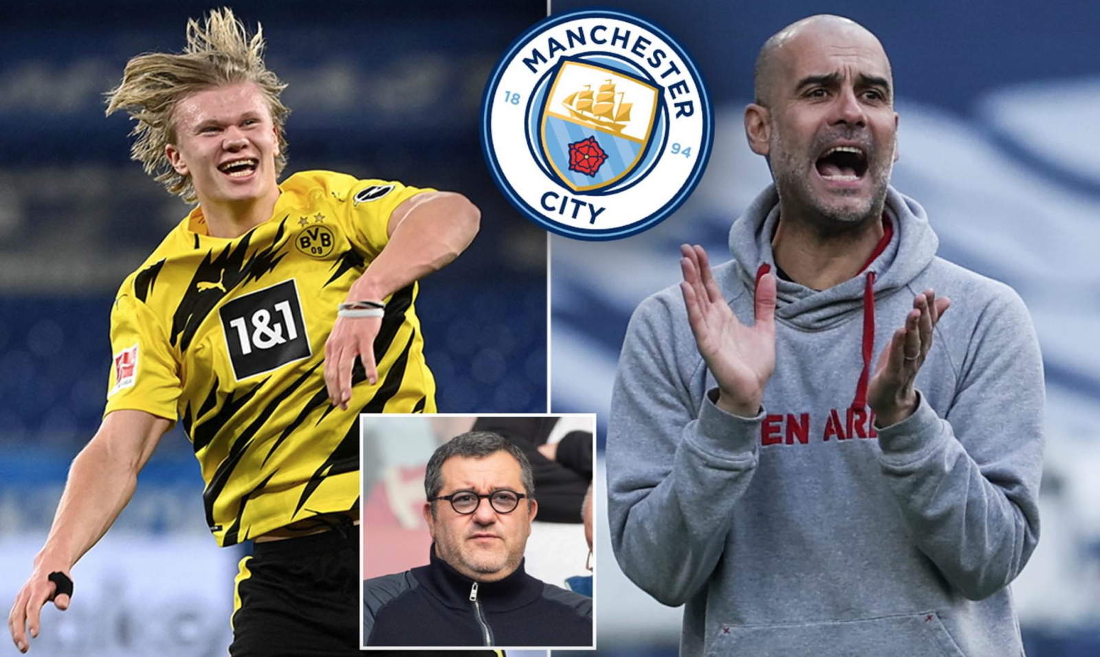 HLV Pep Guardiola và Man City ngăn chặn Real Madrid mua Erling Haaland