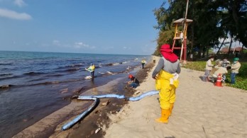 Thai beach declared disaster area after oil spill Thai beach declared disaster area after oil spill