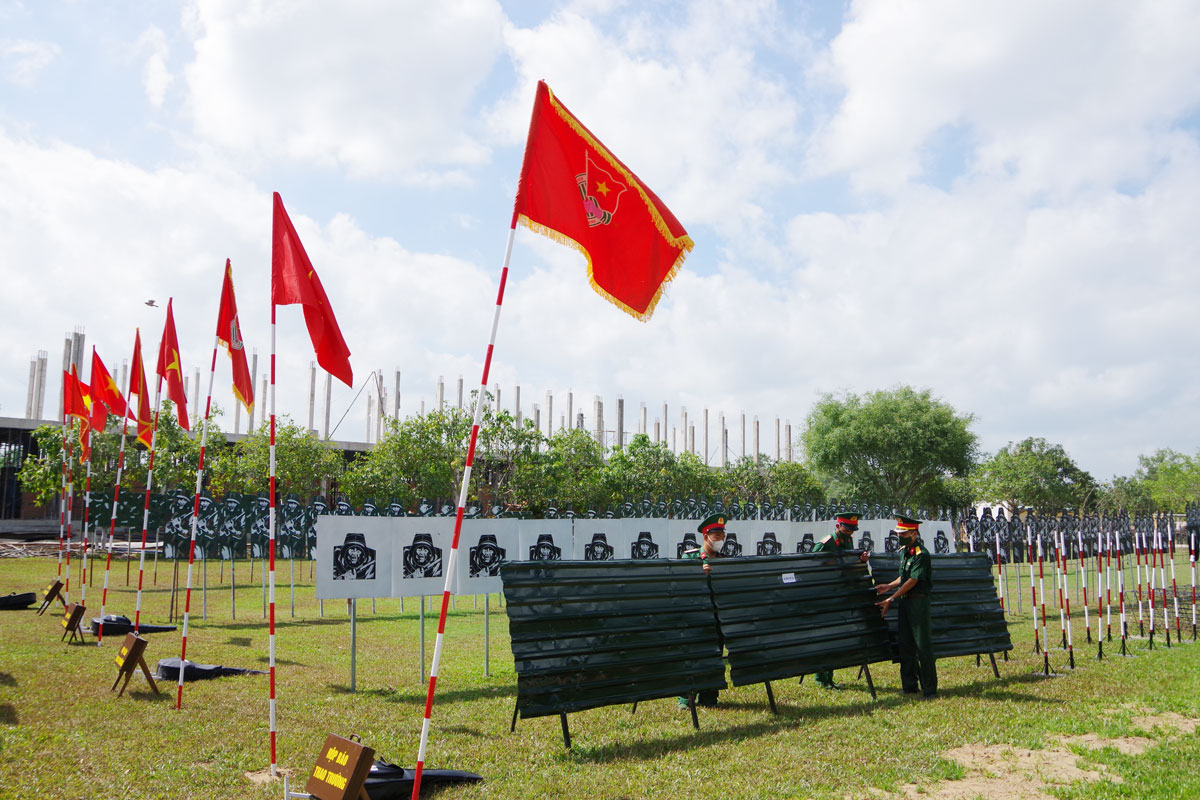 Sẵn sàng cho mùa luyện quân Tiểu đoàn 1, Trung đoàn 738 chuẩn bị tốt mô hình, học cụ, sẵn sàng cho công tác huấn luyện chiến sĩ mới năm 2022