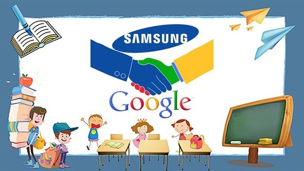 Samsung Vietnam has announced its participation in the ‘Google for Education’ pilot programme (Photo: Internet)