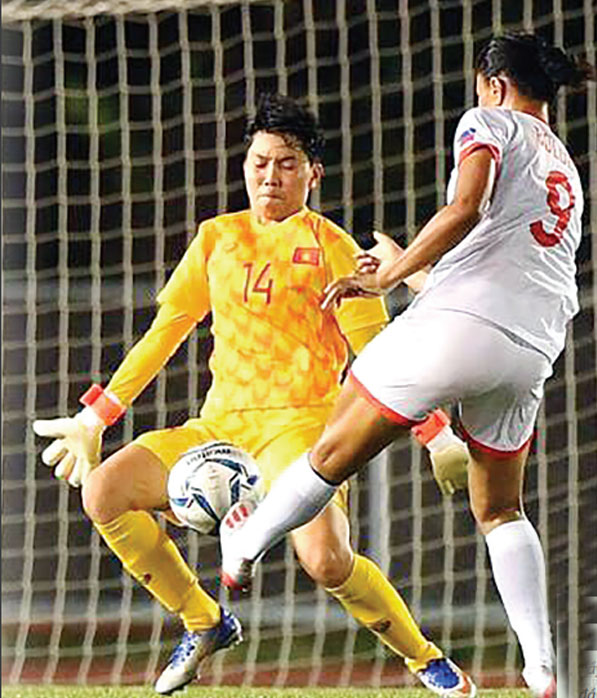 Thủ môn Kim Thanh được Liên đoàn Bóng đá châu Á vinh danh là thủ môn hay nhất ở Asian Cup 2022 với 27 pha cứu thua