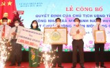 Mỹ Hạnh Nam đón nhận danh hiệu xã đạt chuẩn nông thôn mới nâng cao