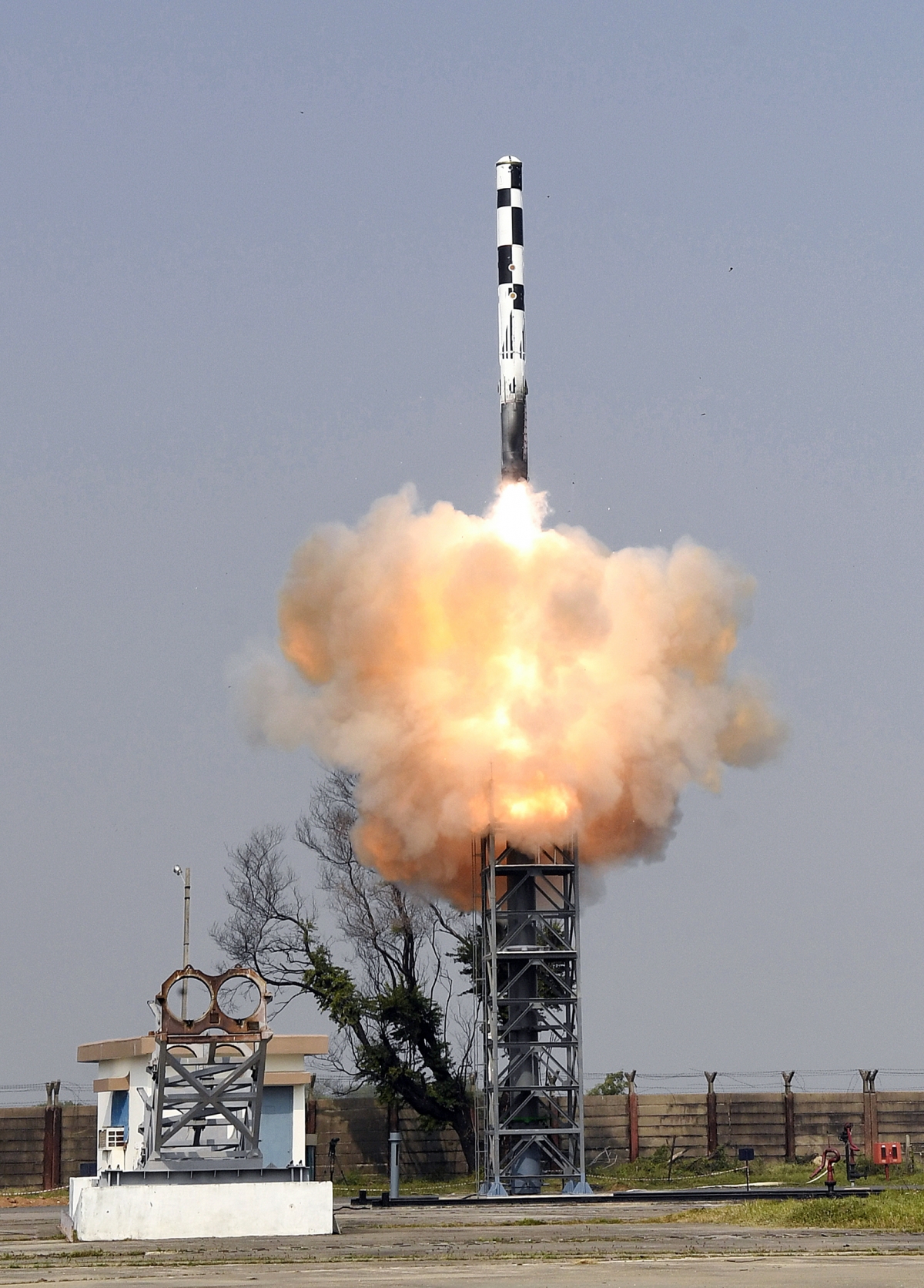 Ấn Độ thử thành công phiên bản mới của tên lửa hành trình siêu thanh Brahmos hôm 20/1 (ANI).