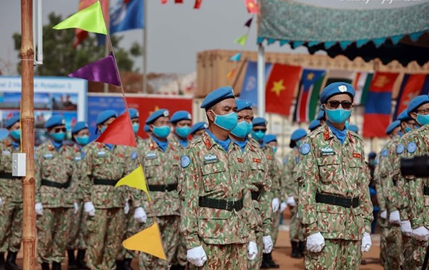 Vietnam’s Level-2 Field Hospital Rotation 3 receives UN medals