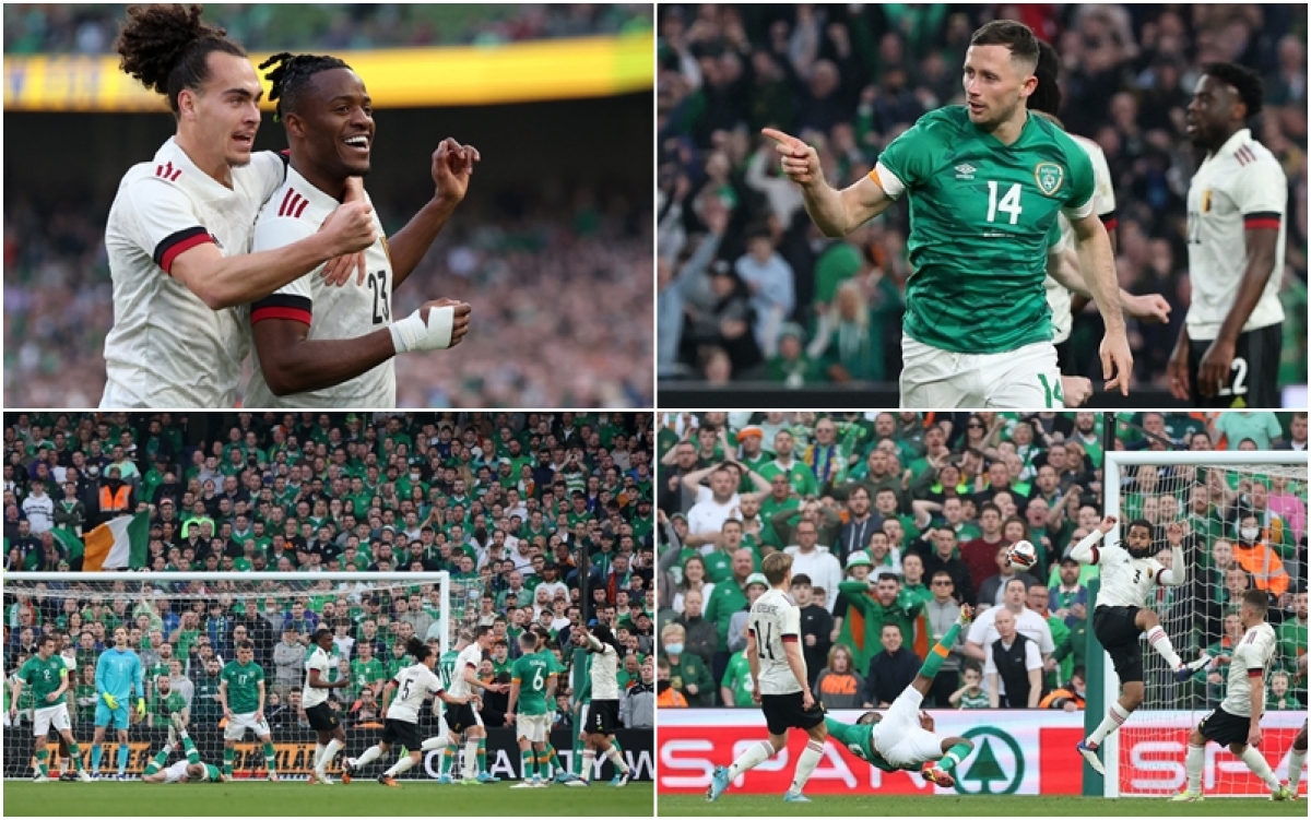 Kết quả bóng đá hôm nay (27/3): Bỉ hoà Ireland trong trận đấu đặc biệt