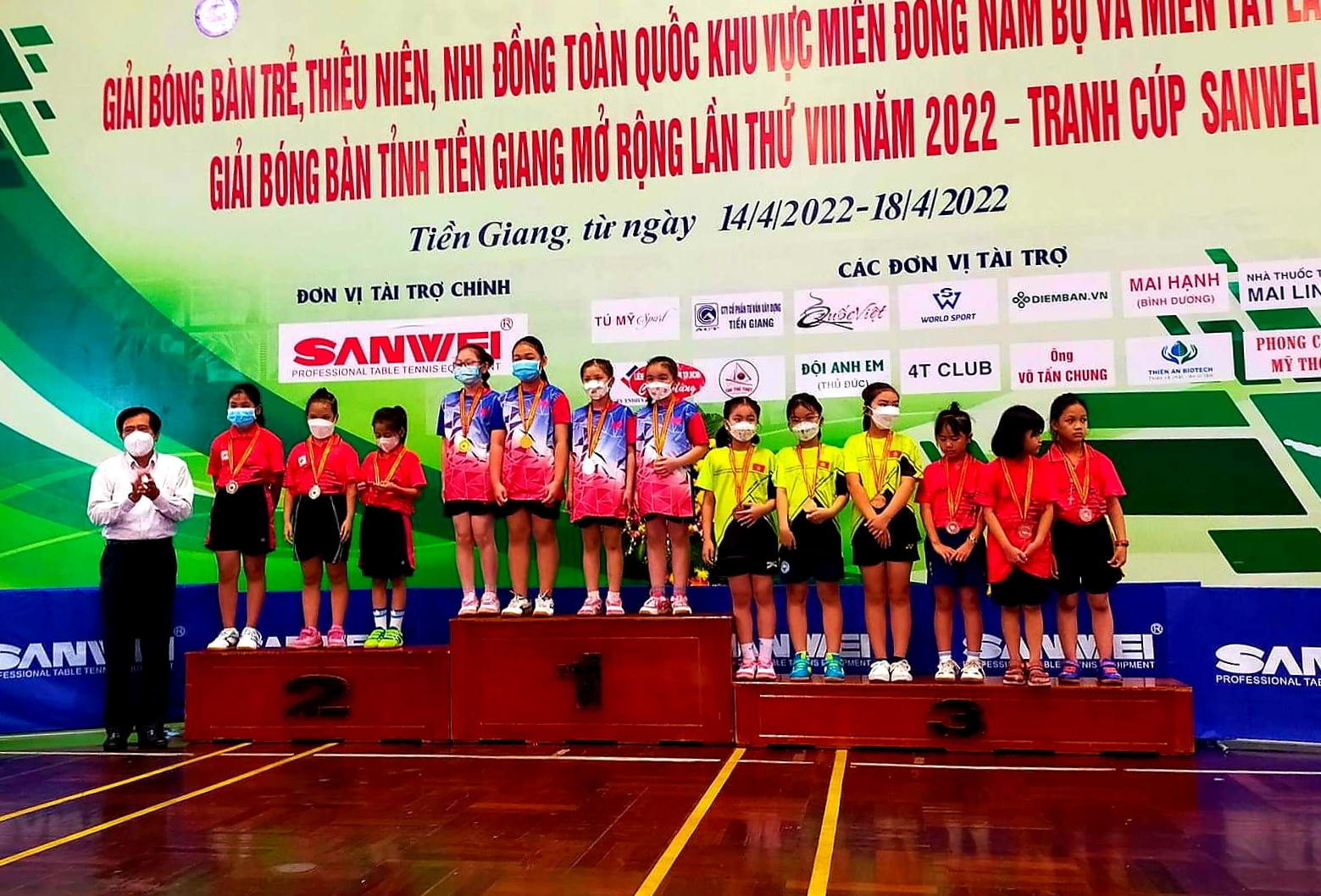 Long An giành 7 huy chương tại giải bóng bàn trẻ, thiếu niên, nhi đồng