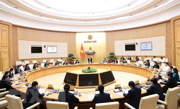 Thủ tướng đề xuất Quốc hội ra nghị quyết gỡ khó cho công tác quy hoạch Quang cảnh cuộc họp. (Ảnh: Dương Giang/TTXVN)