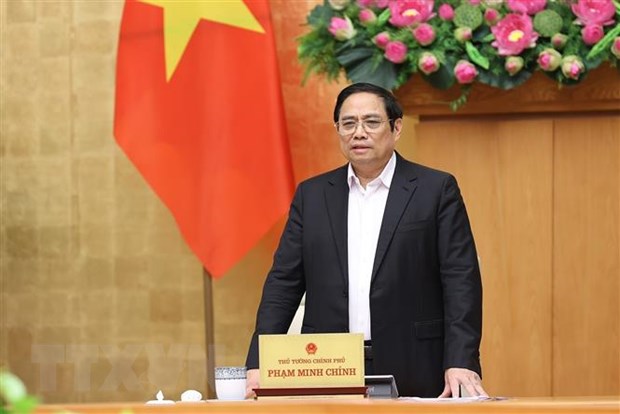 Thủ tướng đề xuất Quốc hội ra nghị quyết gỡ khó cho công tác quy hoạch Thủ tướng Phạm Minh Chính chủ trì cuộc họp. (Ảnh: Dương Giang/TTXVN)