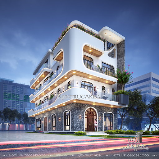 Thôi miên trước vẻ đẹp đầy sáng tạo của biệt thự 3 tầng phong cách hiện đại