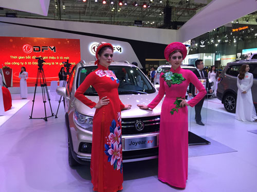 Một mẫu xe được trưng bày tại Triển lãm ôtô Việt Nam 2021