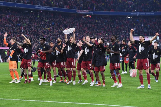 Bayern ăn mừng sau khi sớm giành chức vô địch Bundesliga mùa này. (Nguồn: FcBayern)