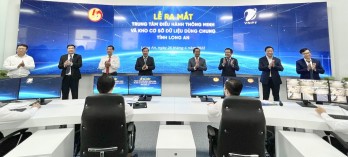 Long An ra mắt Trung tâm Điều hành thông minh và Kho cơ sở dữ liệu dùng chung của tỉnh