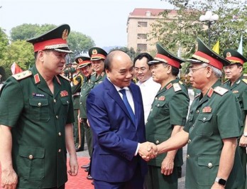 State leader pays working visit to Military Region 1