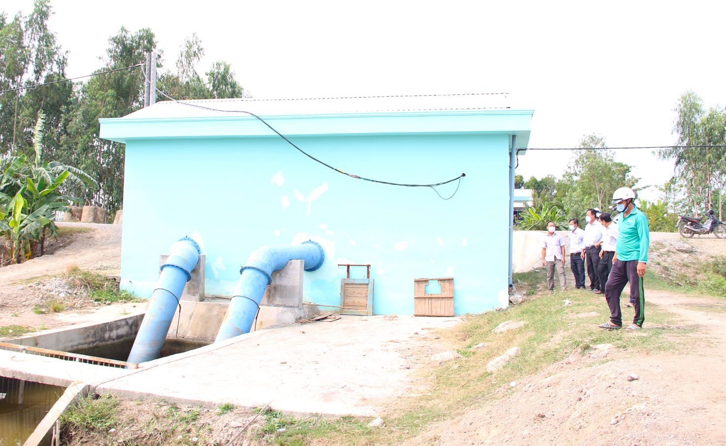 Trạm bơm điện  của Hợp tác xã Nông nghiệp Hưng Tân phát huy hiệu quả, bảo đảm nguồn nước phục vụ sản xuất của các thành viên