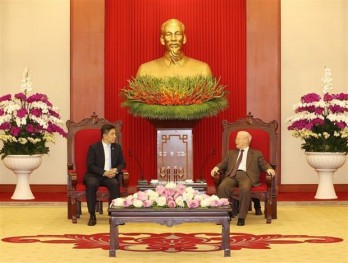 Vietnam wants to enhance strategic partnership with Singapore: Party chief Vietnam wants to enhance strategic partnership with Singapore: Party chief