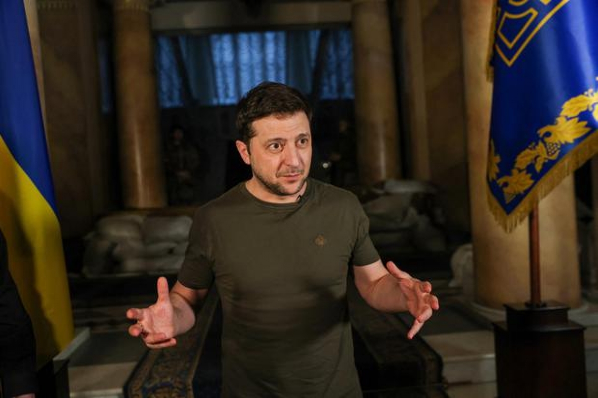 Tổng thống Ukraine Volodymyr Zelensky. Ảnh: Reuters