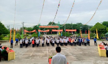 Thạnh Hóa tổ chức Lễ mít-tinh truyền thông vệ sinh cá nhân, vệ sinh môi trường và sử dụng nước sạch nông thôn năm 2022