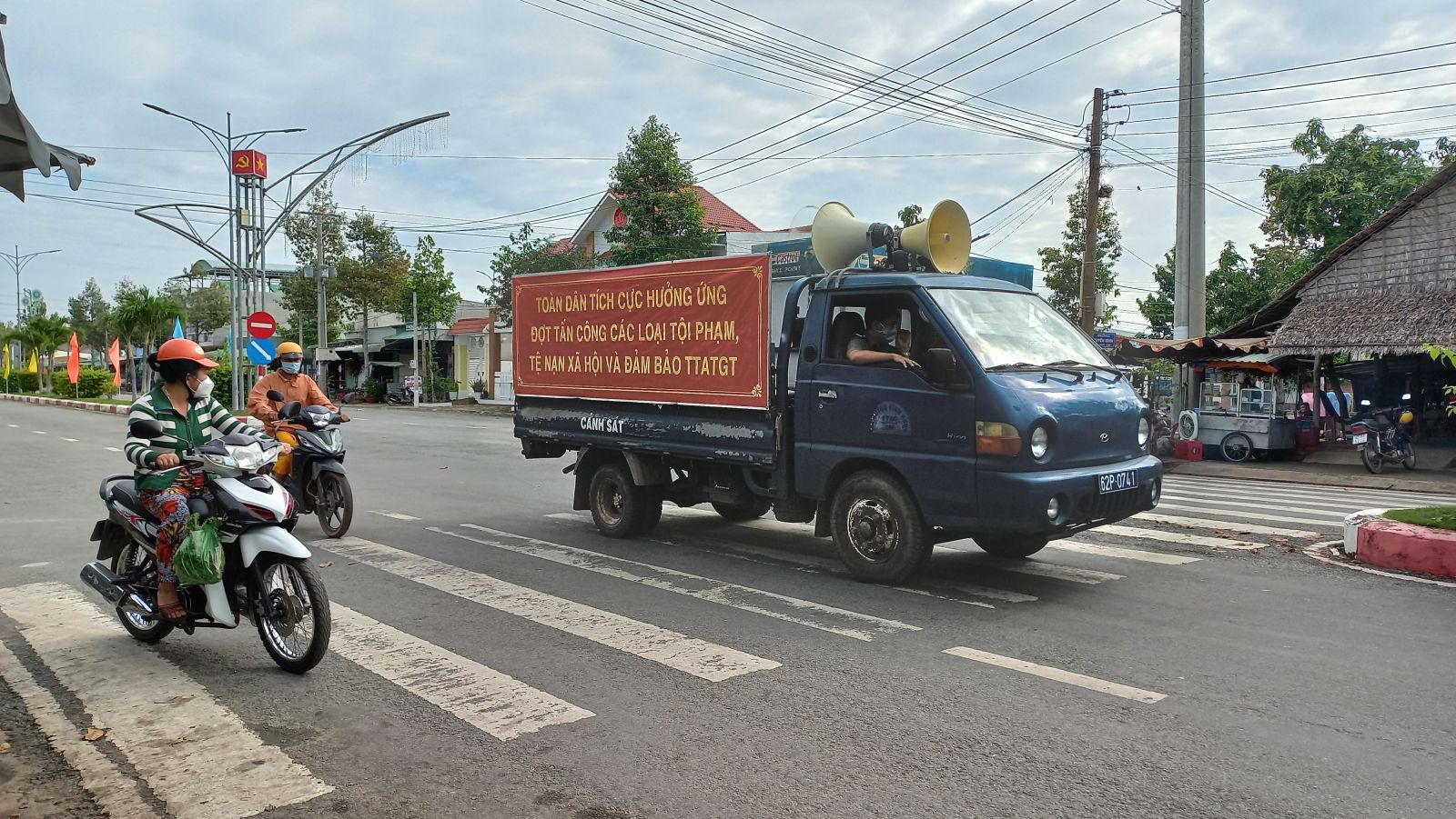 Mô hình Tiếng loa an ninh, trật tự, an toàn giao thông của Công an huyện Vĩnh Hưng phát huy hiệu quả