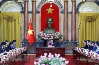State leader welcomes Chairwoman of Lao Presidential Office State leader welcomes Chairwoman of Lao Presidential Office