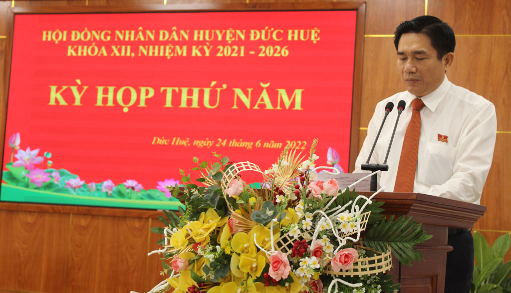 HĐND huyện Đức Huệ tổ chức Kỳ họp thứ Năm