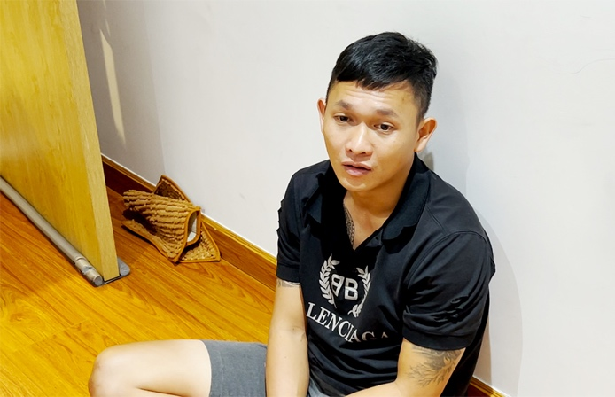 Trần Anh Thương bị tạm giữ hình sự để điều tra về hành vi tổ chức sử sụng trái phép chất ma túy tại chung cư. Ảnh CACC