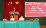 Đại biểu Quốc hội tiếp xúc cử tri huyện Tân Thạnh