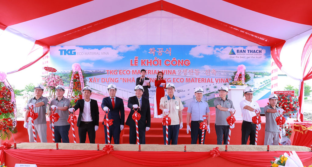 Khởi công xây dựng nhà xưởng TKG Eco Material Vina