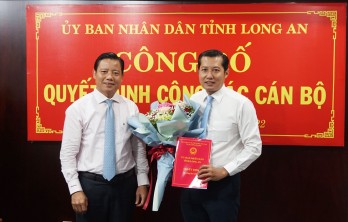 Bổ nhiệm ông Lê Hoàng Thanh giữ chức vụ Giám đốc Sở Ngoại vụ tỉnh Long An