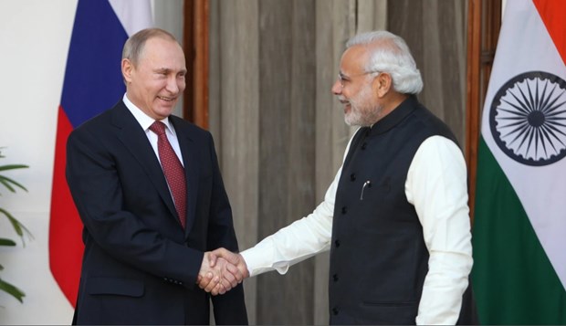 Thủ tướng Narendra Modi và Tổng thống Nga Vladimir Putin. (Nguồn: AFP/Getty Images)