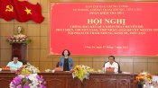 Trưởng Ban Tổ chức Trung ương - Trương Thị Mai làm việc với Ban Thường vụ Tỉnh ủy Long An