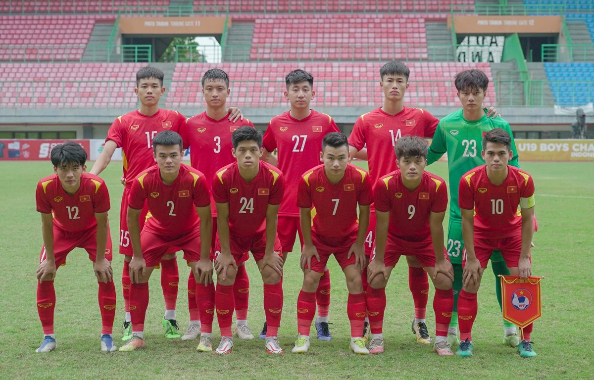 U19 Việt Việt Nam giành hạng ba chung cuộc tại giải U19 Đông Nam Á 2022. (Ảnh: VFF)
