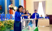 Chị Nguyễn Thị Diễm Phương tái đắc cử chức danh Bí thư Huyện đoàn Tân Hưng, nhiệm kỳ 2022 – 2027