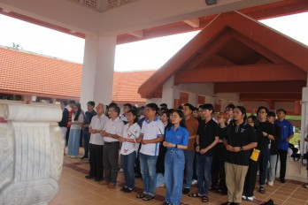 Đoàn Thanh niên về thăm Khu di tích lịch sử Cách mạng tỉnh Long An