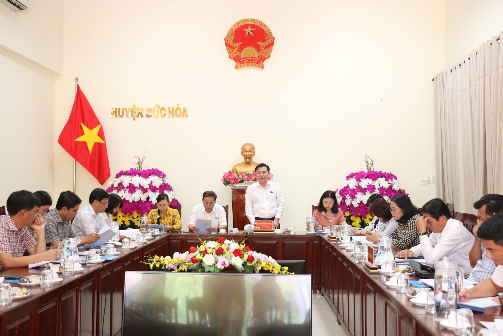 Đoàn ĐBQH tỉnh làm việc với huyện Đức Hòa về thực hiện các chính sách, pháp luật trong thu hút đầu tư