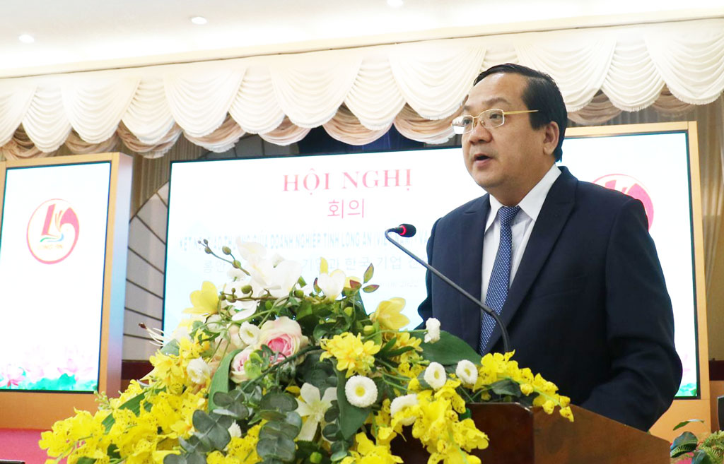 Trade connection between Long An enterprises and Korean ones The Vice Chairman of the People's Committee affirms that the province is determined to renew its thinking, change the working style and working method of the whole political system, with the consistent view of