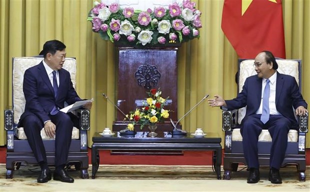 President suggests Lotte Group invest more in Vietnam